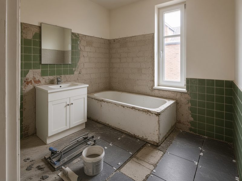 Salle de bain anthracite — Ciney